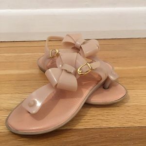 Mini Melissa Nude Sandals with bow🎀